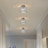 Alixandra 1-Light Clear Hammered Glass Semi Flush Mount-964493508