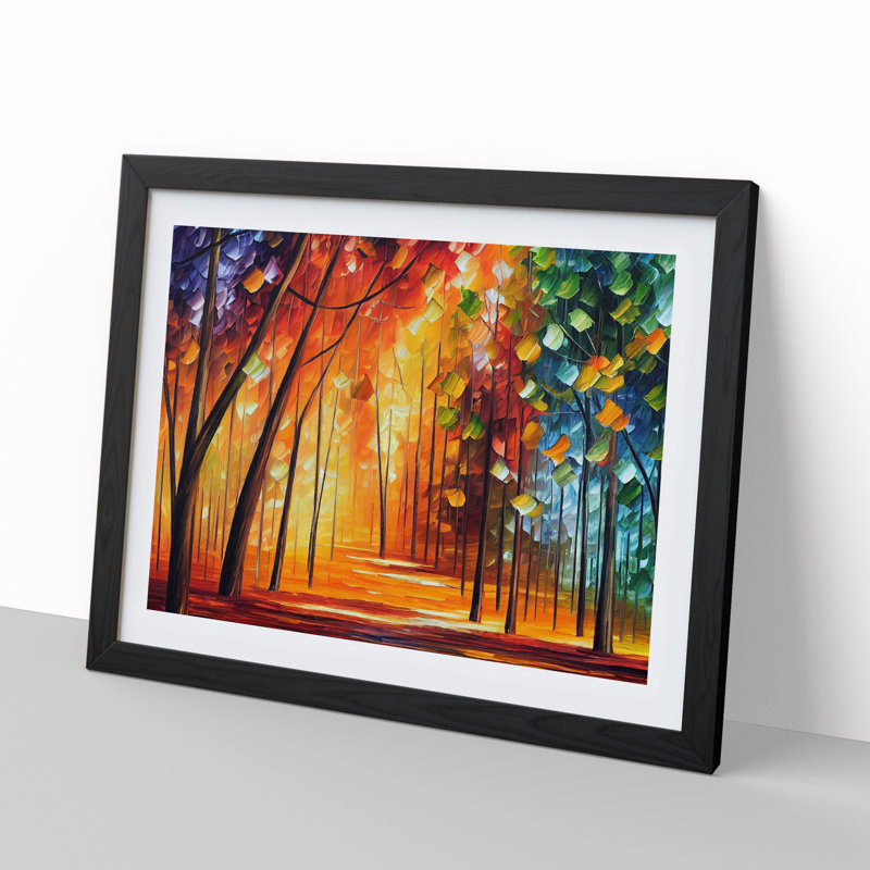 Forest Colours Vol.2 - Single Picture Frame Print, Black Framed, 46cm H x 64cm W x 2cm D