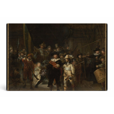 The Night Watch (1642) — Landscape Canvas Wall Art