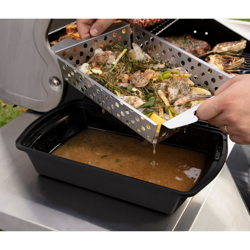 Marinade And Grilling Basket Set