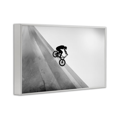 Giclée encadrée par motard noir, design par Sissi et Seb