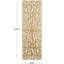 Décoration murale en bois sculpté étoile dorée abstraite avec support blanc-1406245434