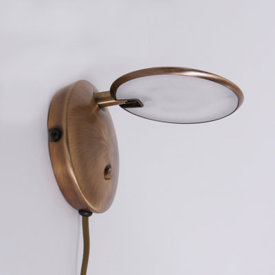 Core Steel LED Plug-in Spotlight