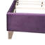 Grand lit mauve avec rangement