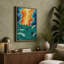 Figure Facing Fire Modern - Wrapped Canvas-715763801-715763806