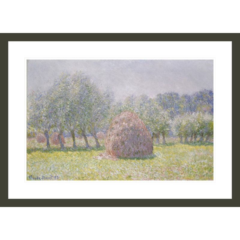Grainstack by Claude Monet -Framed Giclee Print, 21.37" H x 29.5" W