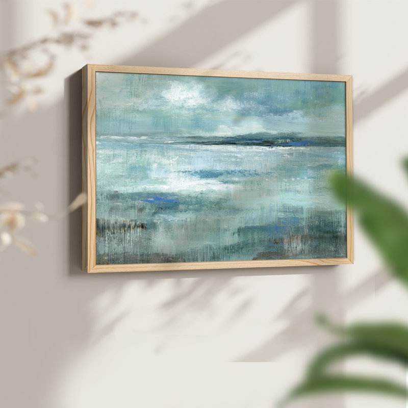 Vue de l'île - impression encadrée - réarmable, Naturel, H 16 po x l 20 po