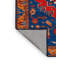 Tapis bleu Tabriz lavable à la machine-661429069