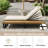 5-Position Adjustable Outdoor Chaise Lounge with Side Table & Cushion, Patio Poolside Recliner-1949077799