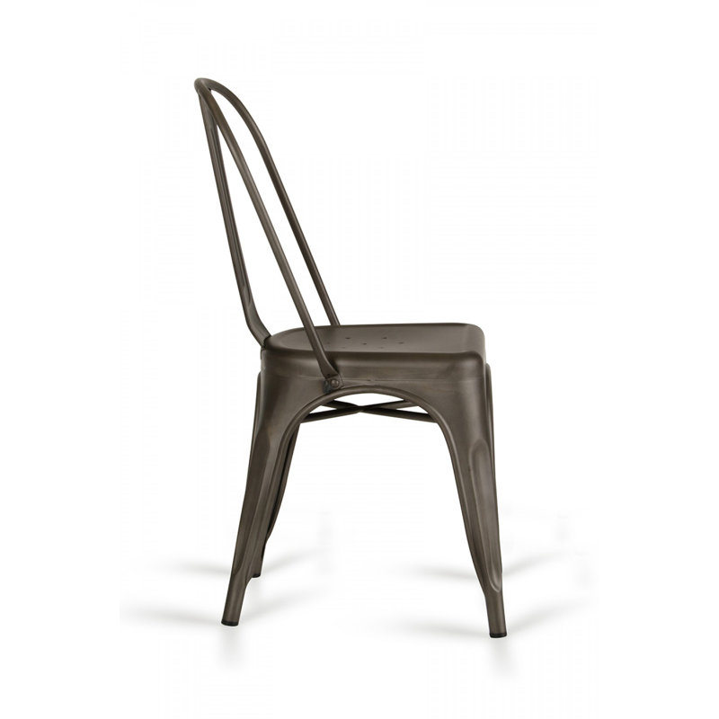17.5'' H Metal Stacking Side Chair