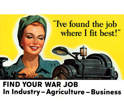 « find your war job »-impression publicitaire