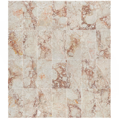 12X24 Pink Natural Marble Polished Tiles, Natural Stone, Genuine Marble, Real Marble, For Wall And Floor, 1 Box 4 Pcs