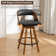 Cayuga Modern Swivel Upholstered Counter Stools with Open Low Back