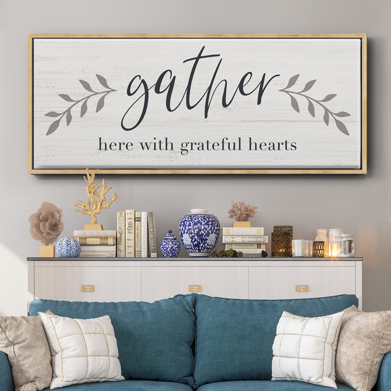 Grateful Hearts- Framed Canvas