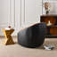 Fauteuil demi-tonneau pivotant en cuir véritable l 32,3 po-1447248618