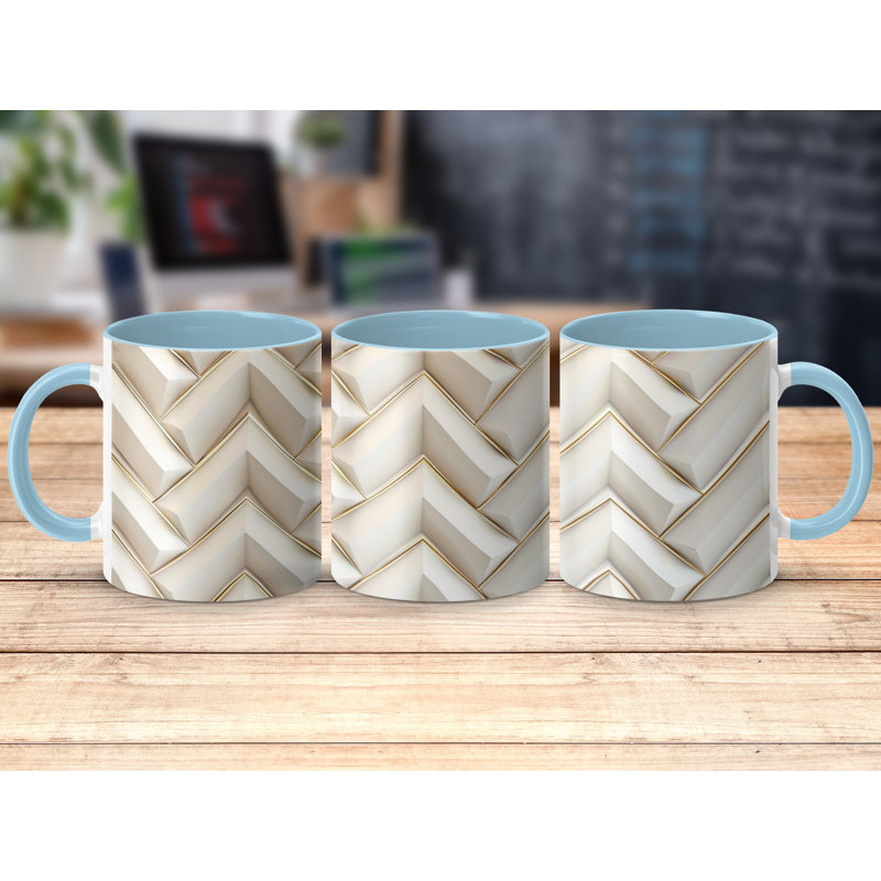 Ceramic Coffee Mug, Light Blue
