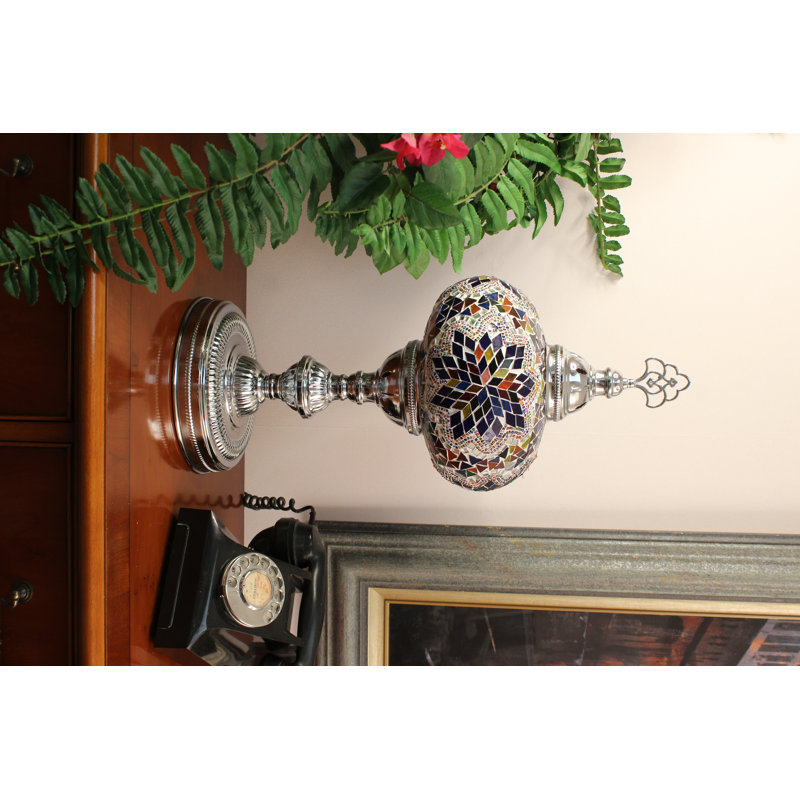 Dileo Metal Lighting Lamp, Blue/Orange