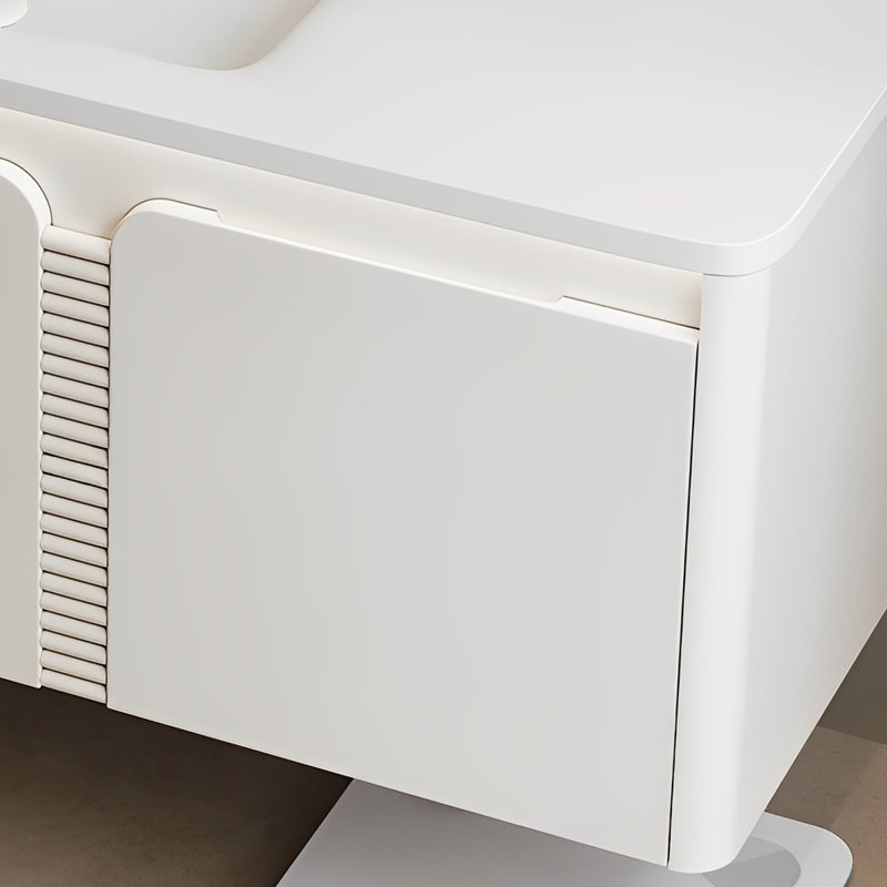 Modern Style Bathroom Cabinet, Cream, 19.68" H x 47.24" W x 21.65" D