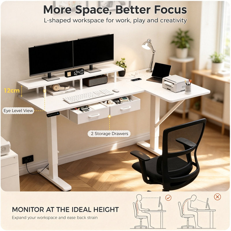 L-Shaped Standing Desk