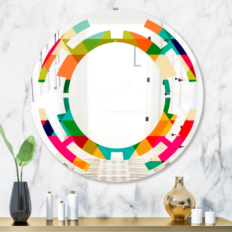 Miroir mural Leaves Floral I, H 31,5 po x l po