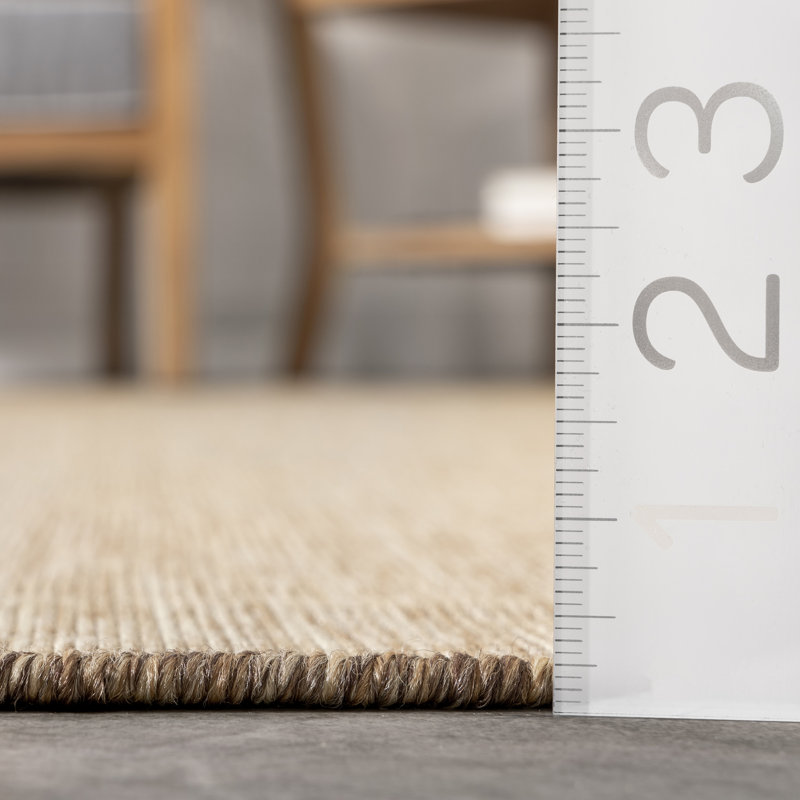 Nakia Transitional Indoor/Outdoor Area Rug, Round 6'7"