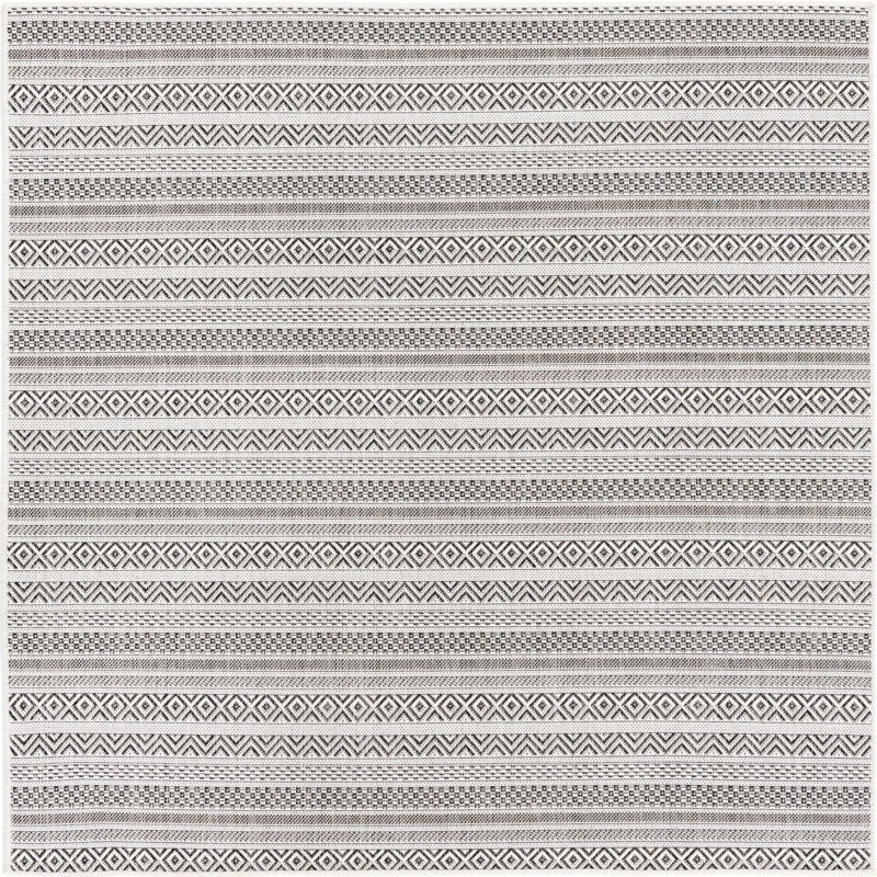 Contemporary Cacey Area Rug Beige Colour 1, Square 7'10"