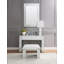 Miroir d'appoint en miroir et faux cristaux