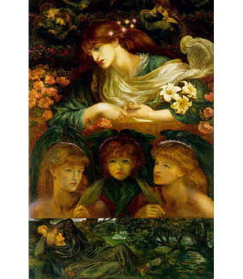 « the blessed damozel » par dante gabriel rossetti-impression
