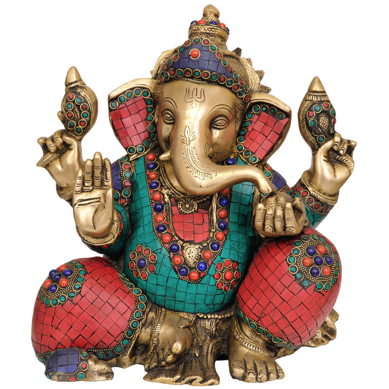 Bhakawan Ganapati (statue incrustée)