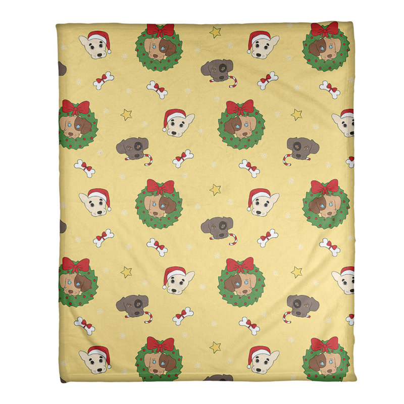 Sewn Throw Blanket, 50" W x 60" L, Yellow