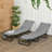 Outsunny 2 Piece Folding Chaise Lounge Pool Chairs, Outdoor Sun Tanning Chairs With 5-Level Reclining Back, Steel Frame For Beach, Yard, Patio, Dark Gray-858286310-858286309