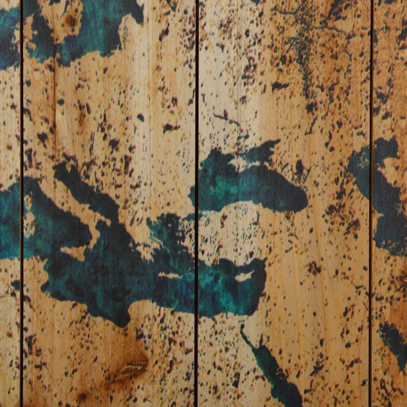 Ensemble de 3 impressions sur bois