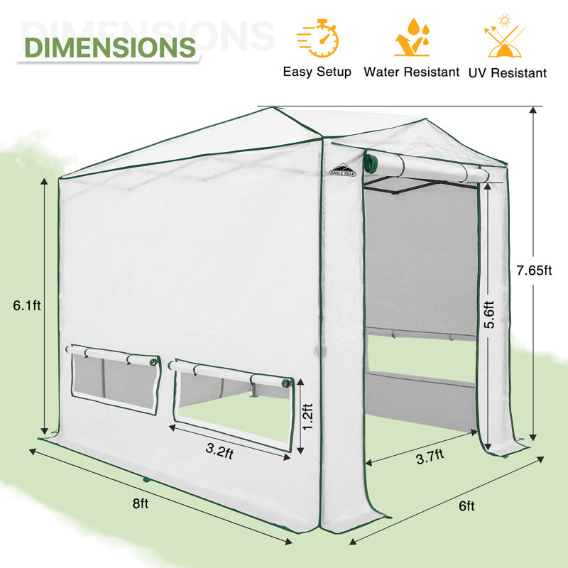 Serre pop l 8 pi x P 6 po Pop Up Greenhouse