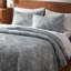 Ensemble de courtepointe géométrique en jacquard SLEEP ZONE, très grand, 3 pièces, couvre-lit léger ultra doux, toutes saisons, 106 x 96, gris-116564181-126732877