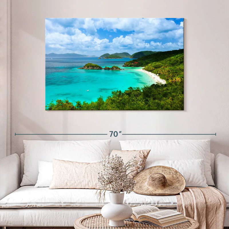 Carré des Caraïbes, baie Gillard, H 32 po x l 48 po