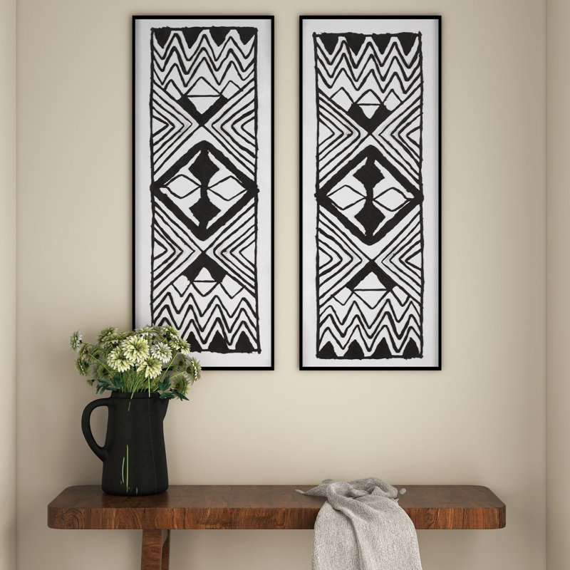 " Modern Tribal Shadow Box "