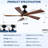 Modern Farmhouse Solid Wood Ceiling Fan With Light, Quiet DC Motor-371091127-371091122