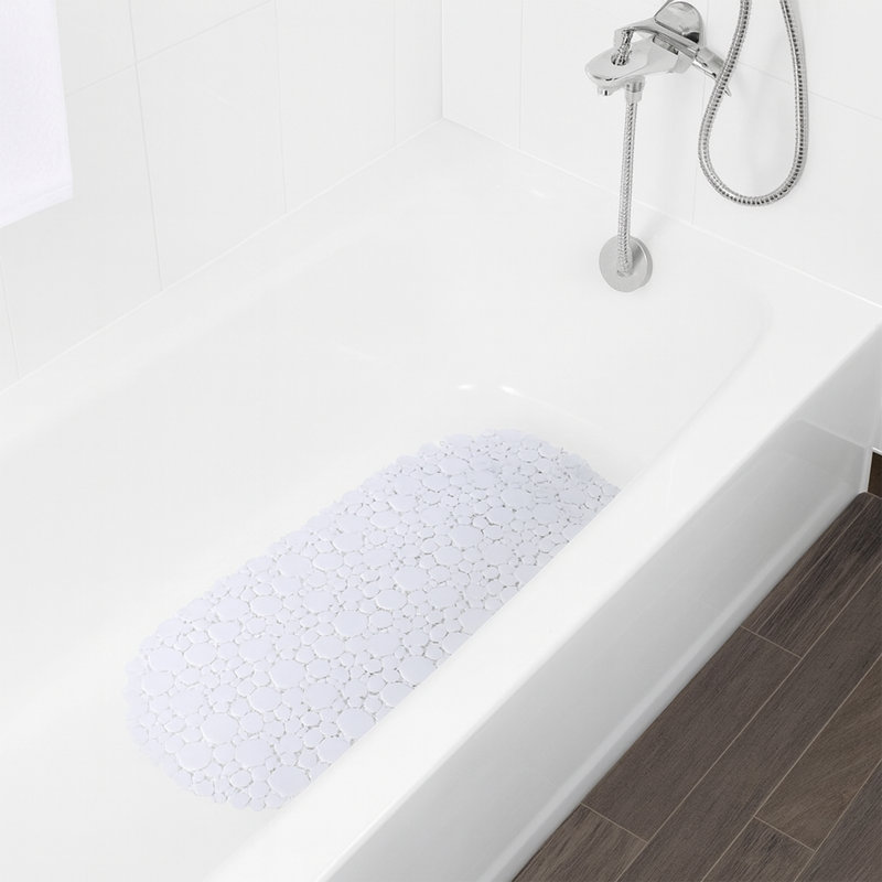 Jalese Non-Slip Shower Mat, White