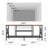 Industrial TV Stand for TVs up to 65 Inch, Rustic Media Console with Mesh Shelves & Cable Holes, Sturdy Entertainment Center for Apartment and Living Room-76543315