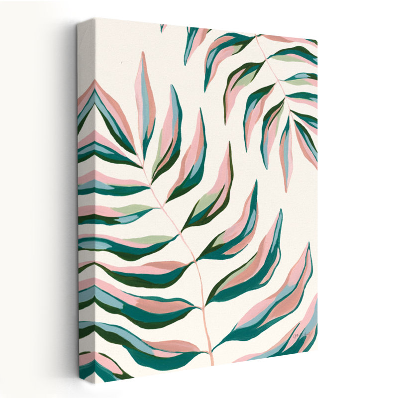 Palmiers tropicaux - feuilles vertes, art palmier, H 24 po x l 16 po