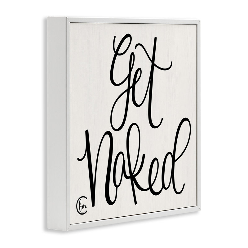 «Get NUE» en noir et blanc «Curly Script Cursive» par Penny Lane, impression d'art textuel, H 12 po x l 12 po