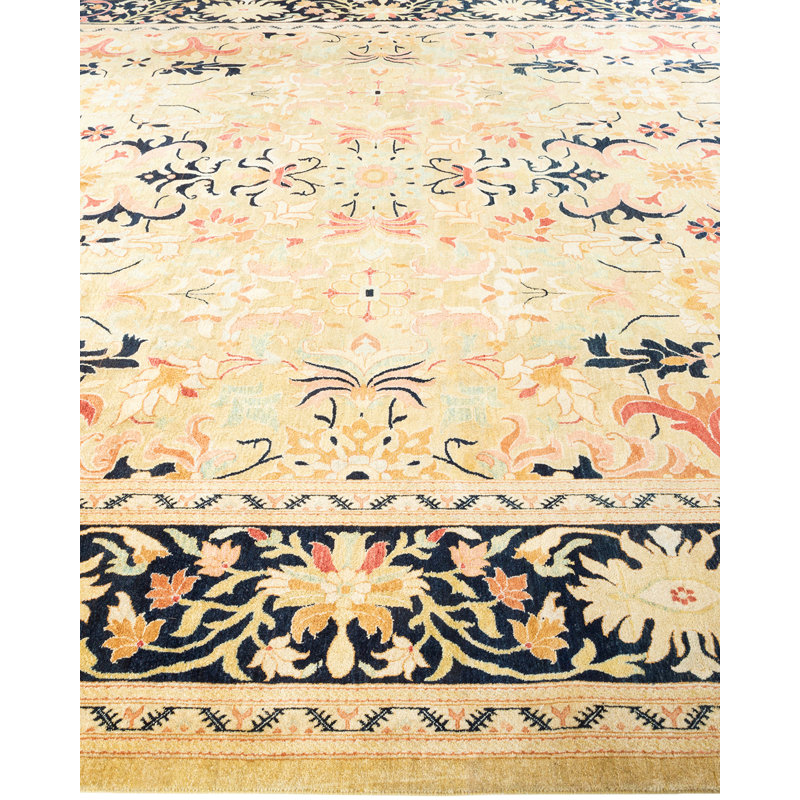 Classic One-of-a-Kind 9'4" X 11'10" Hand Knotted Area Rug
