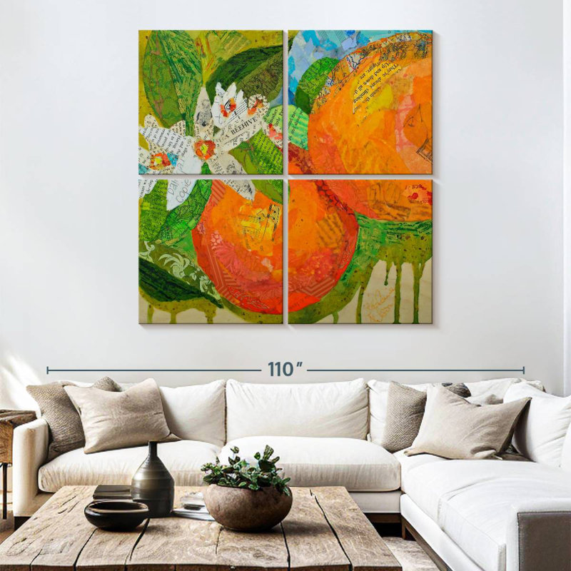 Yarlin, Floride, oranges, H 74 po x l 74 po