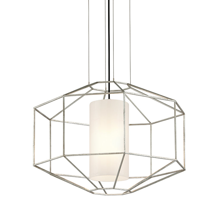 Silhouette 1 - Light Pendant, Silver Leaf