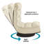 Loungie Reclining and Foldable Floor Game Chair-1037188648