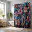 Glass Blossom Patterns - Rideau de douche standard 1 pièce-1742928070
