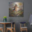  «German Shepherd Yoga Warrior Pose» par Rich Monet, art mural en métal, 36 po x 36 po-2116273803
