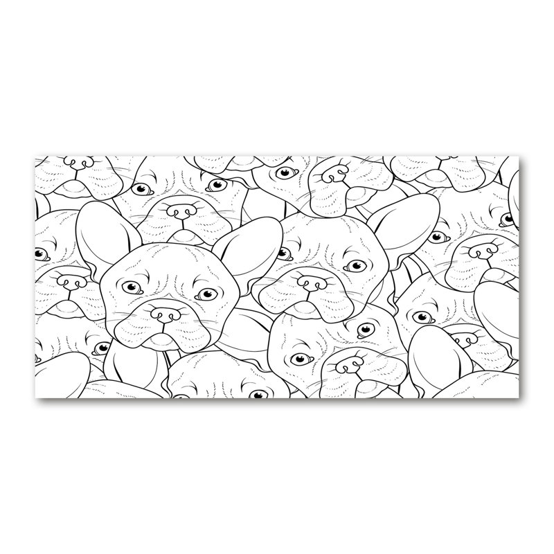 French Bulldogs - Wrapped Canvas Print