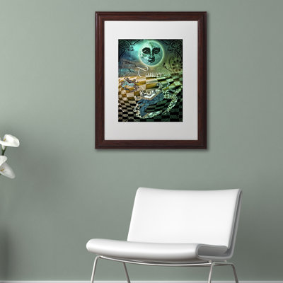 «Jadaya Art Nouveau Zodiac Cancer», impression encadrée