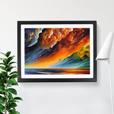 Contoured Thunderstorm - Framed Print